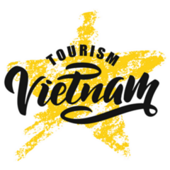Handwritten Tourism Vietnam Logo Sticker