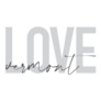 Handwritten Typography Love Vermont Sticker