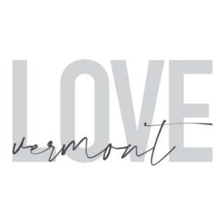 Handwritten Typography Love Vermont Sticker