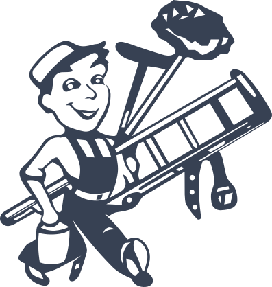 Handyman With His Tools Sticker