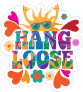 Hang Loose Hippie Sticker