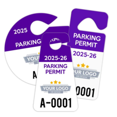 Hang Tag Parking Permits With Your Logo