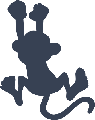 Hanging Monkey Sticker