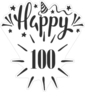 Happy 100th Birthday Sticker