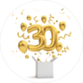 Happy 30th Birthday Gold Sticker