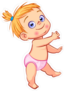 Happy Baby Girl Sticker