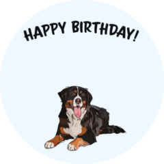 Happy Birthday Berner Sticker