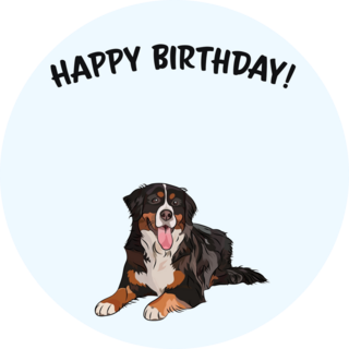 Happy Birthday Berner Sticker