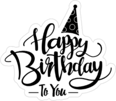 Happy Birthday To You Sticker