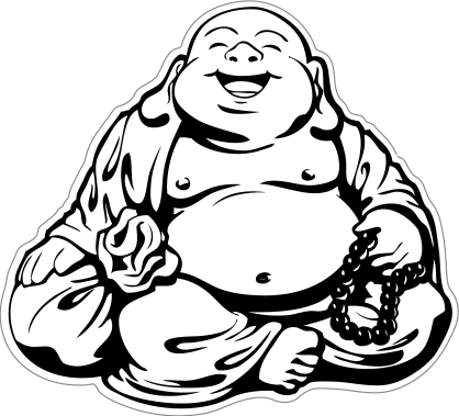 Happy Buddha Sticker