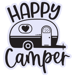 Happy Camper Logo Sticker