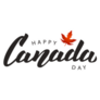 Happy Canada Day Hand Lettering Sticker