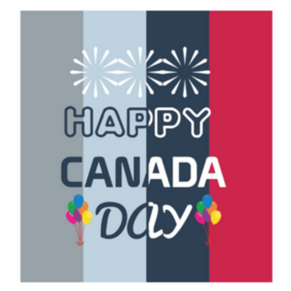 Happy Canada Day Patriotic Sticker
