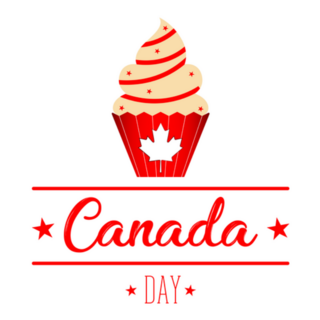 Happy Canada Day Yummy Dessert Sticker
