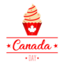 Happy Canada Day Yummy Dessert Sticker