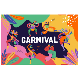 Happy Carnival, Brazil, South America Sticker