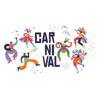 Happy Carnival, Brazil, South America Sticker