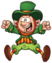 Happy Cartoon Leprechaun Sticker