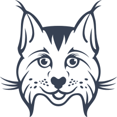 Happy Cartoon Lynx Sticker