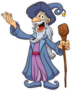 Happy Cartoon Wizard Sticker
