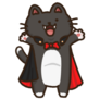 Happy Cat Vampire Sticker