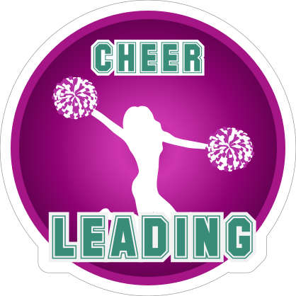 Happy Cheerleading Sticker