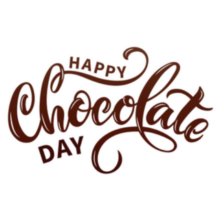 Happy Chocolate Day Handwritten Sticker