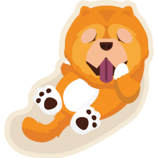 Happy Chow Chow Sticker