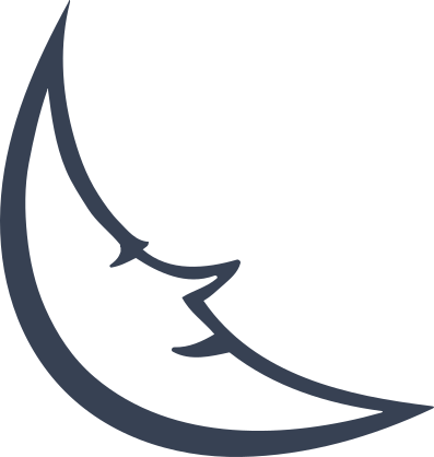 Happy Cresent Moon Sticker