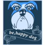 Happy Dog Schnauzer Sticker