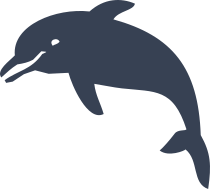 Happy Dolphin Smiling Sticker