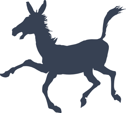 Happy Donkey Mule Sticker