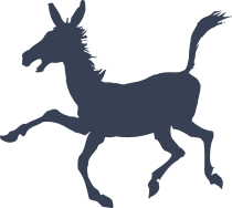 Happy Donkey Mule Sticker