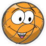 Happy Emoji Basketball Sticker