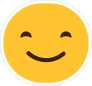 Happy Face Emoji Hippie Sticker