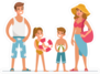 Happy Family At The Beach Sticker