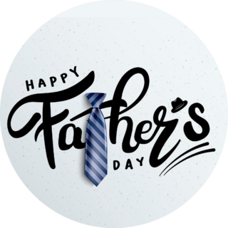 Happy Father’s Day Calligraphy Illustration Sticker