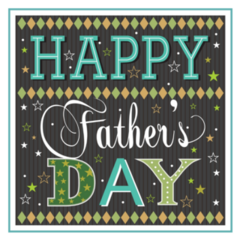 Happy Fathers Day Card Sticker
