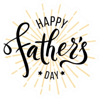 Happy Fathers Day Greeting Sticker