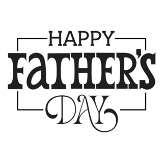 Happy Fathers Day Handwritten Sticker