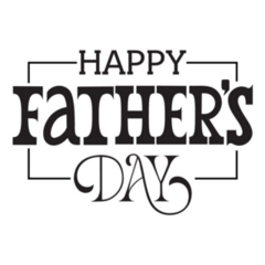 Happy Fathers Day Handwritten Sticker