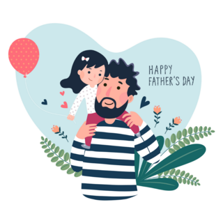 Happy Father’s Day Love Card Sticker