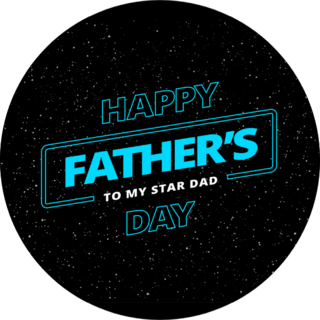 Happy Fathers Day Theme Background Sticker