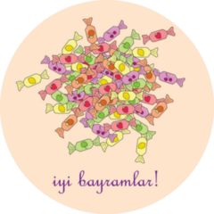 Happy Feast To Celebrate Ramadan Candy Sticker