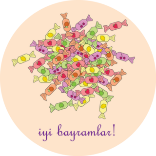 Happy Feast To Celebrate Ramadan Candy Sticker