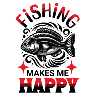 Happy Fishing Sticker