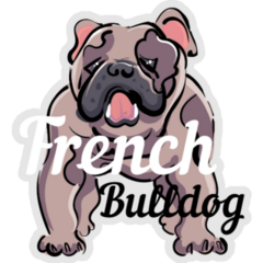 Happy French Bulldog Day Sticker