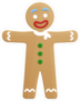 Happy Gingerbread Man Sticker