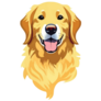 Happy Golden Cartoon Sticker