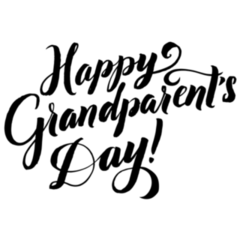 Happy Grandparents Day! Calligraphy Sticker